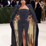 Regina King Instagram - Feeling “Bossy” in @michaelkors ode to American suiting. Thank you to the team! #metgala @waymanandmicah @larryjarahsims @oslynholder @misspopnails @patmcgrathreal @harrywinston