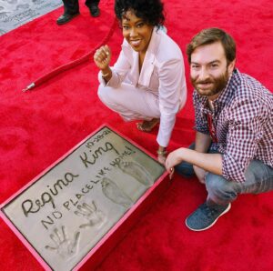 Regina King Instagram - Soooo this happened yesterday. Hollywood Hand and Footprint ceremony! Wow what a moment. To be cemented forever in the city where I was born and bred was a surreal and emotional moment surrounded by family and friends. Thank you Netflix! Thank you TCL theatre! Filled with so much gratitude 🙌🏾👣