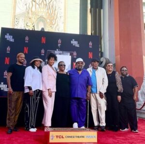 Regina King Instagram - Soooo this happened yesterday. Hollywood Hand and Footprint ceremony! Wow what a moment. To be cemented forever in the city where I was born and bred was a surreal and emotional moment surrounded by family and friends. Thank you Netflix! Thank you TCL theatre! Filled with so much gratitude 🙌🏾👣