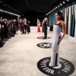 Regina King Instagram - The detail by that slit though. Come thru @prada Just enough to let those @louboutinworld 's peep out. And pockets!!!