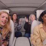 Renée Elise Goldsberry Instagram - Found out I was nominated for @CriticsChoice while I was in a car with my girls! It was better than a trophy. #CarpoolKaraoke Best road trip ever! Watch my girls from #Girls5Eva on #CarpoolKaraoke streaming now on @AppleTV ! Hair @takishahair Makeup @billieegene Stylist @sarahslutsky ——— @sarabareilles @pellpix @busyphilipps