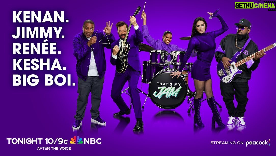 Renée Elise Goldsberry Instagram - My episode of Thats My Jam airs TONIGHT! Cutthroat competition with this group was soooo much fun! @fallontonight @iiswhoiis @kenanthompson @bigboi Stylist: @sarahslutsky Hair: @theoriginalhairwhisperer Make Up: @autumnmoultriebeauty