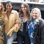 Renée Elise Goldsberry Instagram - Found out I was nominated for @CriticsChoice while I was in a car with my girls! It was better than a trophy. #CarpoolKaraoke Best road trip ever! Watch my girls from #Girls5Eva on #CarpoolKaraoke streaming now on @AppleTV ! Hair @takishahair Makeup @billieegene Stylist @sarahslutsky ——— @sarabareilles @pellpix @busyphilipps