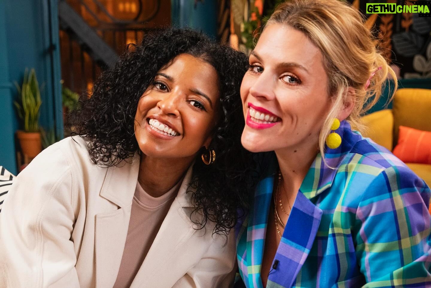 Renée Elise Goldsberry Instagram - My beloved @busyphilipps HAS HER OWN NEW AND ORIGINAL TALK SHOW! #BUSYTHISWEEK And #Girls5eva are her first guests!! We laughed, we sang, and we got tattoos?! Watch shop with us TODAY at 10PM ET on @qvchsnplus.