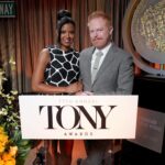 Renée Elise Goldsberry Instagram - Kicked off @thetonyawards season with my friend #jessietylerferguson this morning! It was an absolute honor sharing the names of the 2024 nominees! Congratulations to every single artist that was eligible this season. I know how it feels to have my name called. And I know how it feels to be missed. The beauty is we show back up to work either way… Nom or not, we love on each other, and then we slay! Break legs tonight, Fam! May every part of the journey bring you closer to each other… #Broadway #tonynominations2024 @cbsmornings Glam super 🌟 team! Thx for showing up with me at 3:30am! You nailed it! Makeup @billieegene Hair @takishahair Stylist @sarahslutsky 👗: @michaelkors 👠: @paulandrew 👛: #michaelkors 💎: @_jennybird @netflix Photo Credit @jennyandersonphoto