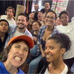 Renée Elise Goldsberry Instagram - THE TEMPEST opens on Sunday! JOYFUL! That’s how it feels being a part of the #PublicWorks community! My kids and I and are in a show together! And we have joined the biggest, most beautiful family! COME see us at #TheDelacorte Theater in #centralparknyc! August 27-Sept 3. It’s a 90 minute musical y’all! And it’s all about community! More to come… #PWTempest #PublicWorks and #PublicTheater
