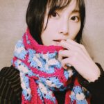 Rena Matsui Instagram - ミニー@ファンダーランドカラーのマフラーを作ってみた🎀🩵