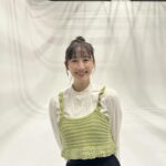 Rena Matsui Instagram – 今日は自分で編んだお洋服でお仕事へ
もっとクオリティあげて頑張ろう！