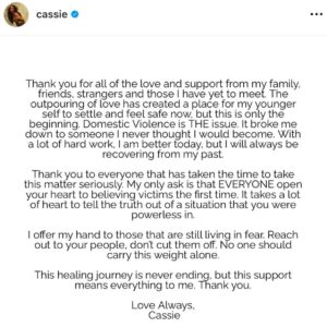 Renee Graziano Instagram - It sadly took the heart wrenching, video of @cassie for us as a community to stand up and shout PROTECT OUR WOMAN when we could’ve done something about this when it occurred instead of selling the video to the abuser !!! as a woman who has survived SA, DV and years mental and emotional abuse by the hand of someone who I let into my life doesn’t mean I or another person deserves to be treated like dirt. What’s even more unfortunate and bothers my soul until this day is the fact that I was screaming HELP as she was and it fell on deaf ears because my abuser was a man in position, a man in power and a man with physical strength that feared SO IN TURN I, WE BECOME COLLATERAL DAMAGE. So when someone tells you they are being abused it’s better to believe them then to deny, or blame or accuse them of being the problem, especially because the man is one of power, a friend , a business associate, and you are more concerned with losing your money than a woman losing her life !!!! As far as I’m concerned THE ONLY MAN OF POWER IS MY GOD!!!!