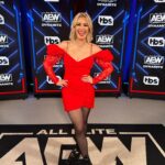 Renee Paquette Instagram - Don’t let this background fool you. Me and my red frock will see you tonight on Rampage!! 🎁🎄