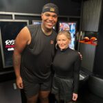 Renee Paquette Instagram - I’m an @zeus__57 guy. This dude is the best! I had so much fun hanging with him and picking his brain on how he preps, life on and off the field, being a generational offensive tackle, and of course some advice for @taylorswift 😜 check the interview today, anywhere you get podcasts #ReneeAllDey