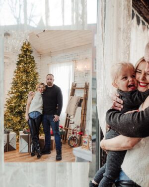 Renee Paquette Instagram - Have I mentioned how much I love when worlds collide?? 

Meet @reneepaquette and @jonmoxley family! Their sweet little girl was such a trooper through this session and it was so much fun spending time with their family! Their beautiful little girl definitely stole the show! 🎁🎄

Shoutout to @studio821_ for providing a last min space to be able to get both outdoor and indoor images during these cold temps 🥶🌡️