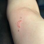 Revathi Pillai Instagram - got matching tattoos with the best friend on leap day!🪐🌙✨ @sanch.ink you’re so good. Loved our tattoos.