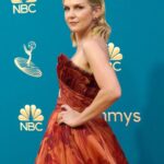 Rhea Seehorn Instagram - The #BCS Family had so much (sweaty) fun taking that #Emmy yellow carpet by (sweaty) storm!!! Thank you to the @televisionacad for all our @bettercallsaulamc nominations & congrats to the award winners!!! I love, love, loved my @georgeschakraofficial dress, beautiful gold (comfortable) heels by @sarahflint_nyc , otherworldly jewelry by @lorraineschwartz , and a super cool modern take on old Hollywood glamour hair & makeup by @matthewstylist & @kayleenmcadams . Thank you @highheelprncess for the impeccable styling & @whatsupbabyruth @kendallhein & @viewpoint & @amc_tv for an incredible couple of months/years leading me here! xxoo