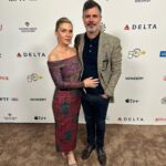 Rhea Seehorn Instagram - Had such a blast this weekend at the BAFTA Tea Party, MPTF Evening Before Event, and the AMC Awards Brunch. Now off to the Emmys! Hair: @matthewstylist Makeup: @kmannmakeup Styling: @highheelprncess All dresses: @markarian_nyc