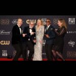 Rhea Seehorn Instagram - We had a LOT of fun last night! Thank you to the @criticschoice Awards & CONGRATS to the #bettercallsaul family for our #BestDrama Award, @thegiancarloesposito for #BestSupportingActor & @therealbobodenkirk for #BestLeadActor !!! Much love to the cast, crew, critics and our fans! & thank you to my glam team for making me feel like a million bucks! Hair @matthewstylist Makeup @kayleenmcadams Dress @jennypackham Shoes @shutzoficialboulevard Jewelry @effyjewelry & @saraweinstock Styling @highheelprncess
