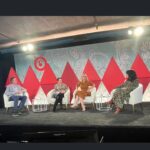 Rhea Seehorn Instagram - Loved my @coopers_tv EP / director look … just couldn’t hold the serious game face for long. My fellow EP/director and dear friend @hannahdavislaw & I had way too much fun talking with @dadehayes1 and @kim.granito for the @amc_tv @advertisingweek panel. And we may have squeezed in some running around town & dim sum. Because, there’s nothing better then fall in New York! #awny #amc #coopersbar Stylist: @highheelprncess Hair: @seijinyc Makeup: @yumi_mori Dress: @lelarose Heels: @sarahflint_nyc
