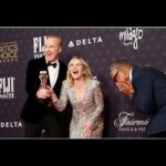 Rhea Seehorn Instagram - We had a LOT of fun last night! Thank you to the @criticschoice Awards & CONGRATS to the #bettercallsaul family for our #BestDrama Award, @thegiancarloesposito for #BestSupportingActor & @therealbobodenkirk for #BestLeadActor !!! Much love to the cast, crew, critics and our fans! & thank you to my glam team for making me feel like a million bucks! Hair @matthewstylist Makeup @kayleenmcadams Dress @jennypackham Shoes @shutzoficialboulevard Jewelry @effyjewelry & @saraweinstock Styling @highheelprncess