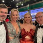 Rhea Seehorn Instagram - The #BCS Family had so much (sweaty) fun taking that #Emmy yellow carpet by (sweaty) storm!!! Thank you to the @televisionacad for all our @bettercallsaulamc nominations & congrats to the award winners!!! I love, love, loved my @georgeschakraofficial dress, beautiful gold (comfortable) heels by @sarahflint_nyc , otherworldly jewelry by @lorraineschwartz , and a super cool modern take on old Hollywood glamour hair & makeup by @matthewstylist & @kayleenmcadams . Thank you @highheelprncess for the impeccable styling & @whatsupbabyruth @kendallhein & @viewpoint & @amc_tv for an incredible couple of months/years leading me here! xxoo