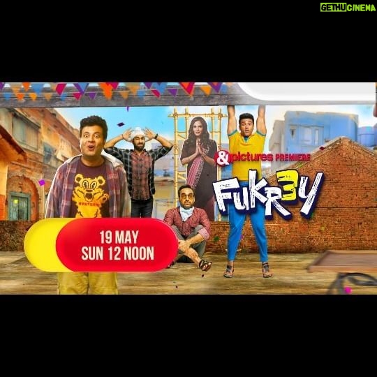 Richa Chadha Instagram - Aaj sunday hai! Get your popcorm ready and watch the TV premiere of Fukr3y!!! 😊❣️🎈 Choocha, Hunny, Lali, Panditji aur Bholi Punjaban ka comeback hone vala hai dumdaar swag ke saath! Watch the &pictures Premiere of Fukrey 3, This Sunday at 12 Noon only on &pictures. @andpicturesin @pulkitsamrat @fukravarun @oyemanjot @pankajtripathi @mriglamba @excelmovies @ritesh_sid @faroutakhtar @vipulhappy @amalendu_dop @kassimjagmagia @vishalrr @imanojchouhan @aafilms.official @zeemusiccompany #AndPictures #Fukrey3 #Fukrey3On19thMay #Fukrey3OnAndpictures #OnNahiFullOn #FullOn #FullOnAction #FullOnEmotion