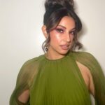 Richa Shukla Moorjani Instagram - 🍉🍉🍉 @vanityfair @instagram #vfvanities With this being an evening to celebrate the next generation of Hollywood, the best part of the night was the most heart centered conversation that breathed new life into me with @alokvmenon who reminded me of the the importance of our work as artists to BE the love that we want to see in this world, to never allow ourselves to feel immobilized by pain and suffering and to keep our hearts open no matter what, so we can drench this world in light and compassion through our work as storytellers. 🖤 ✨ Dress @bibhumohapatra Stylist @styledbyambika Hair @virginie.pineda Makeup @thegabriellealvarez Earrings| @hanut101 Rings| @davidyurman @hanut101 Clutch| @auvrelifestyle Shoes| @willa.phoenix Tailor| @mrs.jun.tailor Style Team| @leksywolk @sarahmgibsonn