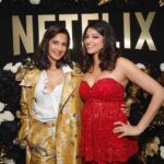 Richa Shukla Moorjani Instagram - @netflix @goldenglobes 🌟 Stylist| @styledbyambika Tailor| @Mrs.Jun Assistants| @leksylindau @sarahmgibbson Outfit| @seemagujraldesign PR| @aaayeshamehta Jewelry| @reematdesigns_ Shoes| @aeranewyork Hair: @virginie.pineda Makeup: @thegabriellealvarez