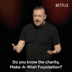 Ricky Gervais Instagram - “Make a Wish” #Armageddon