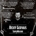 Ricky Gervais Instagram - The reviews for #SuperNature are coming along nicely 👍