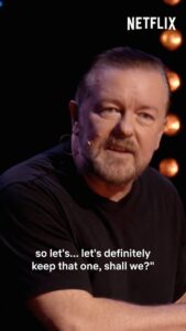 Ricky Gervais Instagram - 👀 @rickygervais