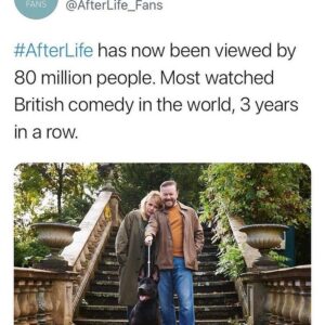 Ricky Gervais Instagram - Best fans in the world. Don’t forget to vote for #AfterLife to win another award. NationalTVAwards.com