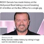 Ricky Gervais Instagram – Still seems surreal