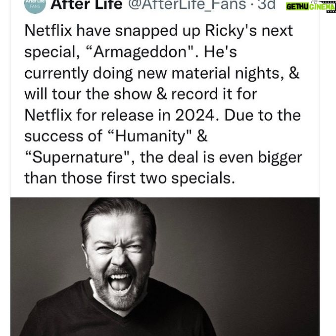 Ricky Gervais - 101.9K Likes - Best fans in the world 🙏