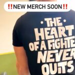 Rico Verhoeven Instagram - ‼️New “FIGHTER” merch dropping soon‼️ We are all fighters if you ask me, maybe not physically…..but I really believe that everybody is fighting for something in their lives. * Are you that businessman fighting for an promotion * or that stay at home mom fighting to raise your kids in the best way * or are you battling a horrible disease whatever it is…..the quote on the back is for you. “THE HEART OF A FIGHTER NEVER QUITS”