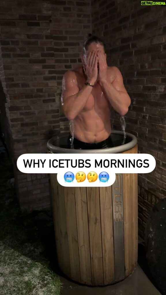 Rico Verhoeven Instagram - During the week I’ve been getting a lot of questions why I’m doing the @icetubs every morning. Next to a lot of health benefits I really have the feeling I start my day stronger then if I don’t do it(probably a mental thing) 🤷🏻‍♂️ THE PERFECT KICKSTART 🔥🔥🔥 MORE INFO: @icetubs Voice and information by dr Gary Brecka