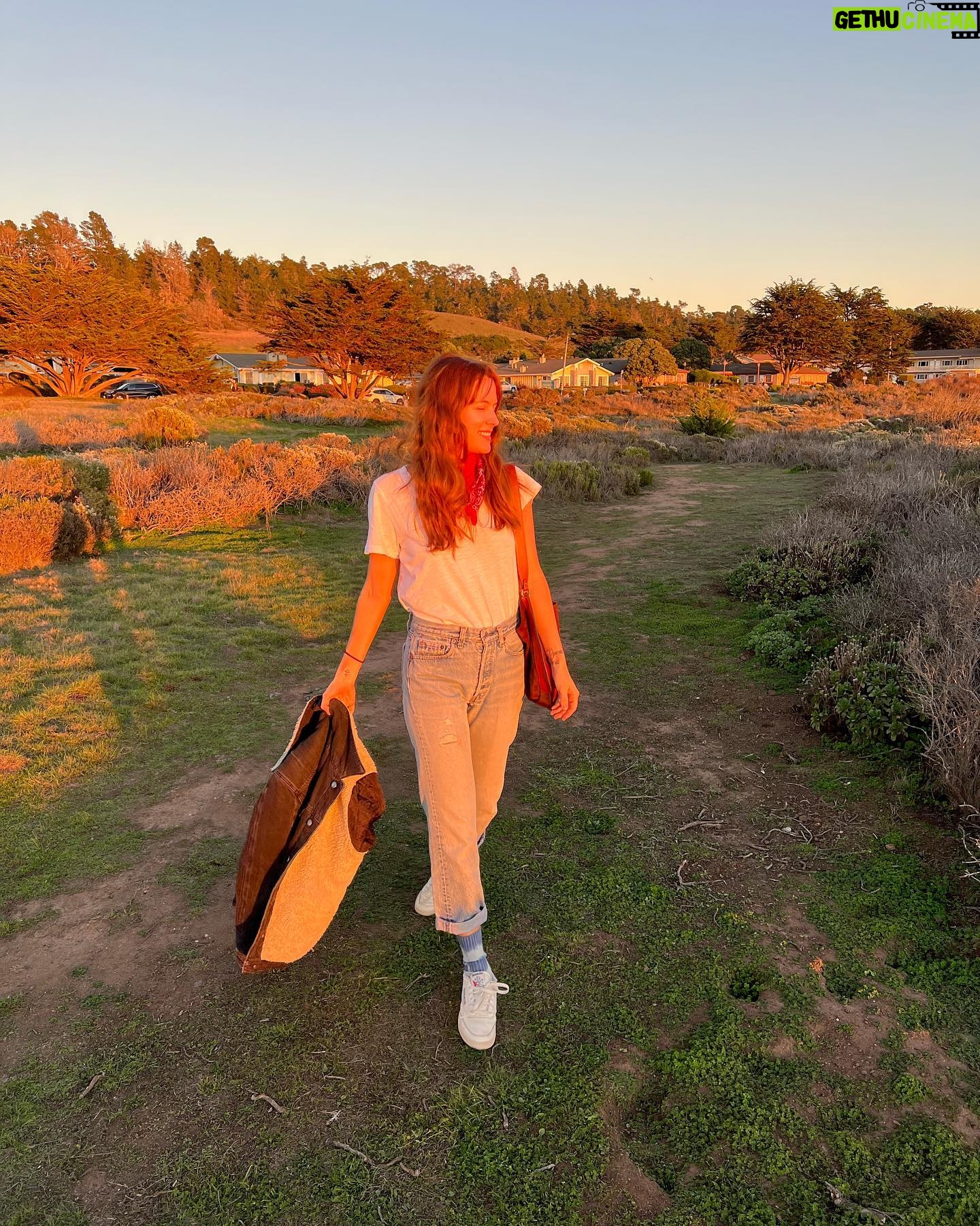 Riley Keough Instagram - Road trippin’ and my Jammie’s matched a room ❤️🥰🌲🌞🌻