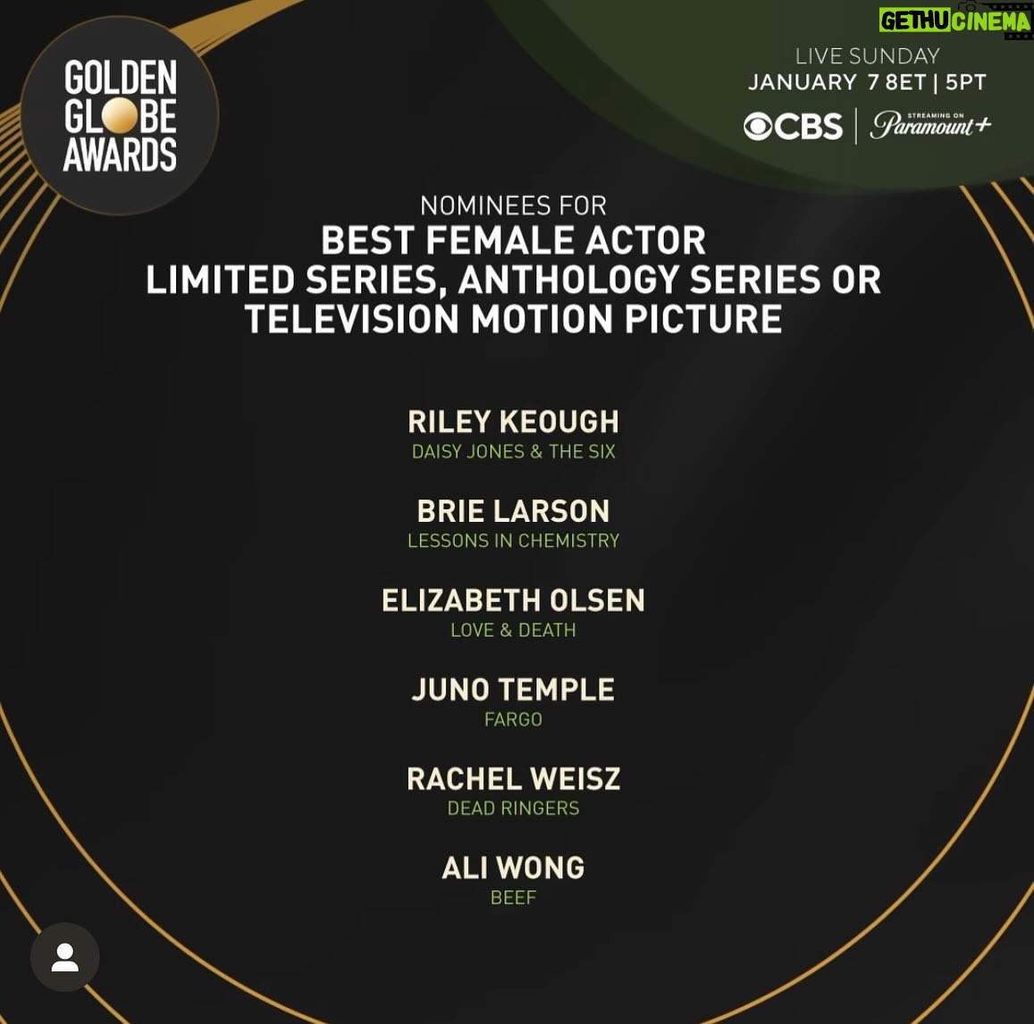Riley Keough Instagram - Congratulations to everyone involved in @daisyjonesandthesix for the @goldenglobes nominations and a special shout out to Sammy @mrsamclaflin for his well deserved nomination 😻🫶🫶🫶