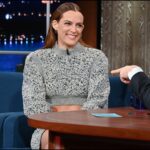 Riley Keough Instagram – @rileykeough of @daisyjonesandthesix reveals what it was like performing in a stadium full of people… apparently it helps if the audience gets paid! 😂 #Colbert