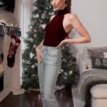 Riley Voelkel Instagram - Holiday Haul with @revolve …Which look is your favorite? ❤️ #Liftergloss in Taffy @maybelline #revolveme #revolvehaul #holidayhaul #ootd #grwm