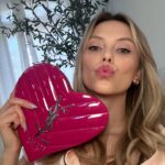Riley Voelkel Instagram – Happy #ValentinesDay love bugs!🩷 Thank you @yslbeauty and @bluebella for the treats! Im obsessed! 💋💋💋 #yslbeauty #bluebella