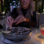 Riley Voelkel Instagram - Thank you @terraceatedition for a beautiful night in the gardens… the oysters were so good (we played rock paper scissors over the last one)