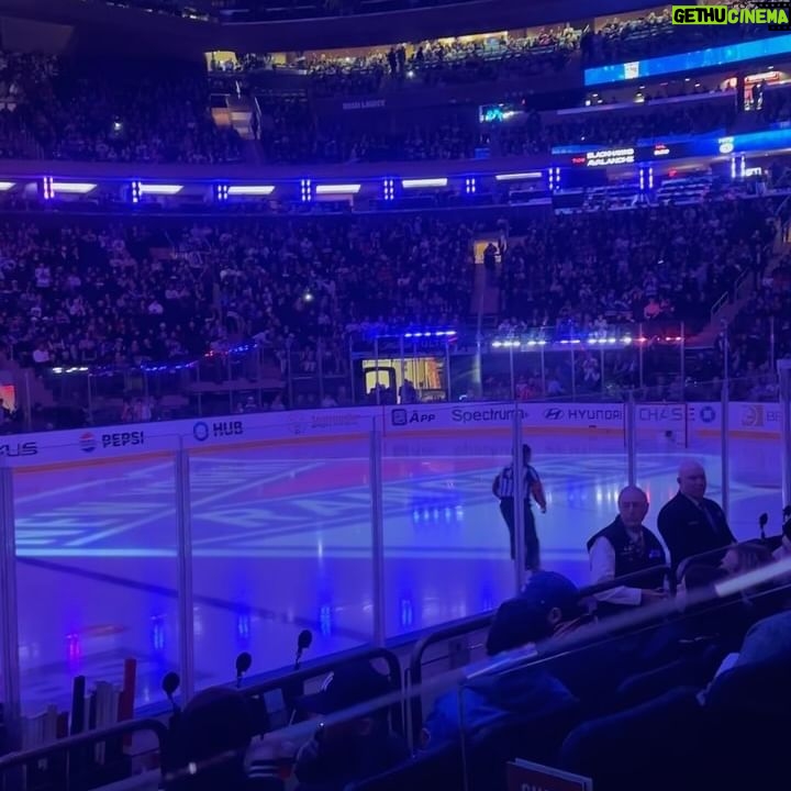 Riley Voelkel Instagram - Go #NYRangers 🏒 @thegarden @nyrangers 🖤#hightown