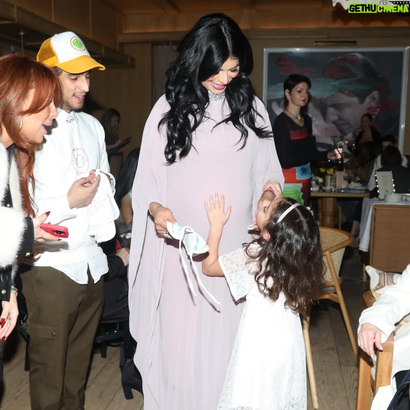 Rima Fakih - 26.7K Likes - Showered with love… rain… and joy on my baby shower 🙏🏽 Grateful for everyone who came and celebrated with me and my loving husband. Hosted by the amazing Queen of LA and my best friend @stellabulochnikov