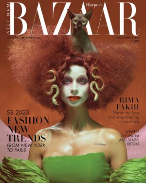 Rima Fakih Instagram - cảm ơn việt nam thank you for having me on this months issue @bazaarvietnam I got to work with the amazing @franzszony and go crazy 😝love you baby for trusting my vision @salxo #mothernature