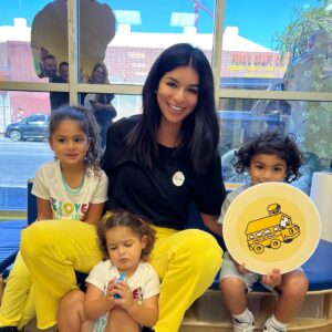 Rima Fakih Instagram - Yesterday I had the honor to reopen @schoolonwheels Skidrow center! I am so grateful that my husband and kids got to be apart of the journey. I don’t just love my family but I truly enjoy them… every single minute with them is worth the world to me. God protect our families and those in need🙏🏽