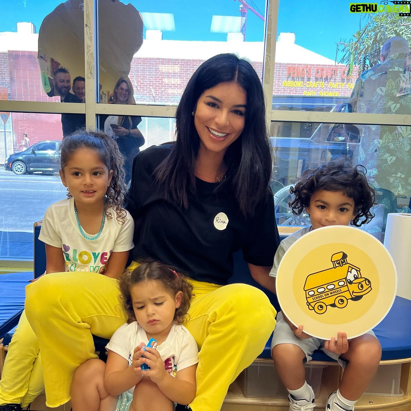 Rima Fakih - 22.4K Likes - Yesterday I had the honor to reopen @schoolonwheels Skidrow center! I am so grateful that my husband and kids got to be apart of the journey. I don’t just love my family but I truly enjoy them… every single minute with them is worth the world to me. God protect our families and those in need🙏🏽