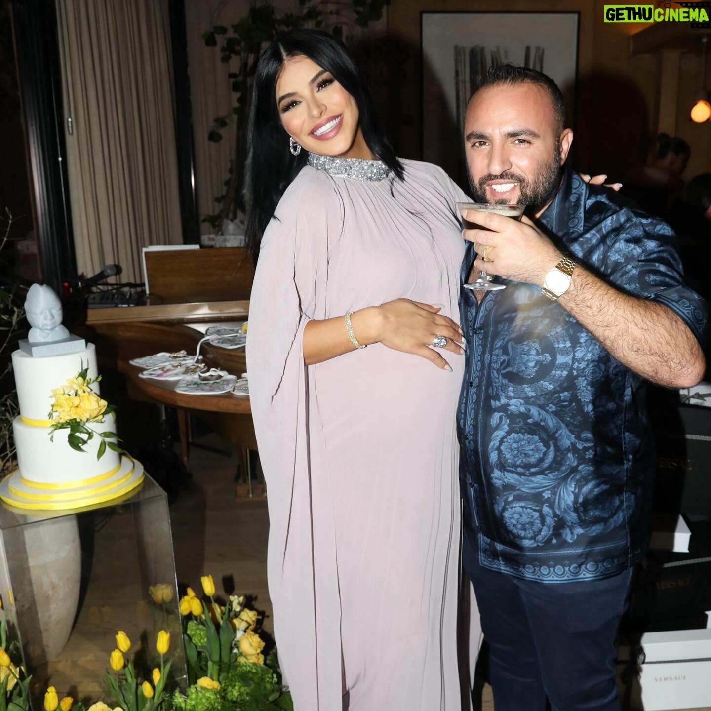 Rima Fakih - 26.7K Likes - Showered with love… rain… and joy on my baby shower 🙏🏽 Grateful for everyone who came and celebrated with me and my loving husband. Hosted by the amazing Queen of LA and my best friend @stellabulochnikov