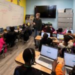 Rima Fakih Instagram - Nothing opens my heart more than receiving the blessing news that our beloved @schoolonwheels Skidrow center center opened in August equipped with everything our students living on the streets of South Cali, cars, motels, shelters, and group homes is seen in this pic completing virtual academic questions🙏🏽