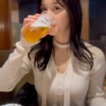 Rin Takahashi Instagram – ビールと焼き鳥🍺最高だよね🍺🫶