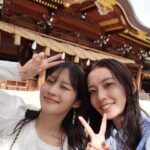 Rin Takahashi Instagram - 寒川神社さんへ⛩️✨行ってきました🌸 ずっと行ってみたいなぁと思っていた神社だったので とても嬉しいです🧡 お天気もよくとてもパワーをもらえた気がします💪☀️ 華音ちゃんぷち遠出一緒にしてくれてありがとう🥰 1日中一緒にいれて楽しかった🫣 @miyahara_kanon #寒川神社 #神社巡り #御朱印 #御朱印集め