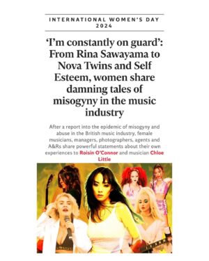 Rina Sawayama Instagram - happy international women’s day to all women, and in particular the women who have to fight silent battles with this industry on a daily basis! 

It’s the first time I’ve been honest about my past year (or to a level of detail I feel safe to). Honestly my mental health has been awful and though I was able to complete my 2023 commitments I can’t say it’s been the same this year. I’m sorry if I’ve let you down, my fans have been the shining light in all this. You’re always so supportive of me and I appreciate it so much. I’ve been lucky to have found ways to keep my business afloat and support myself as well as my team, but when it comes to new music I can’t release another album under my current conditions. I feel really trapped and don’t know what to do. 

Thank you to the women who bravely shared their story here, and to Roisin and Chloe for bringing it all together. you can read it in my stories (as you might expect there’s lots of trigger warnings). 

I’ve felt enlivened by the strength in this article, but I’ve also cried at how truly rotten the industry is. This is just a FRACTION of what actually goes on. Ive heard more stories like this, some worse, in private from other artists. There are men who have done horrible things to multiple women who have very secure jobs in high places. It’s truly terrifying. 

If you wanna help us you can share the article and send words of love and support to those featured. I would like to see more publications amplify this endemic problem outside of this one day too. Like I said in the article I don’t know a single woman who has not experienced some form of misogyny. As someone whose passion in music at school was taken advantage of by a music teacher who proceeded to then groom me for several years in my teens, it starts young. The music industry is absolutely due a MeToo movement and we need your amplification. Otherwise these artists will disappear from the industry. I don’t want any young person to ever have to experience what some of these women have. I want men to amplify this too. 

This is our workplace and women don’t deserve to be treated like this. This is not some rite of passage and this needs to stop